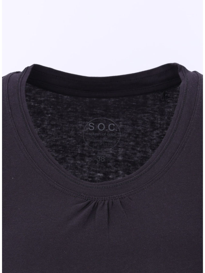 Langarmshirt Raffung - Splash of Color