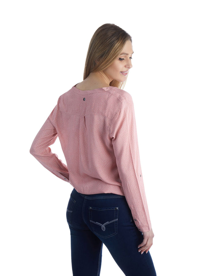 Splash of Color Damen Bluse Punkte