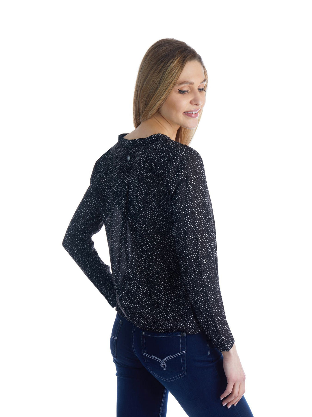 Splash of Color Damen Bluse Punkte