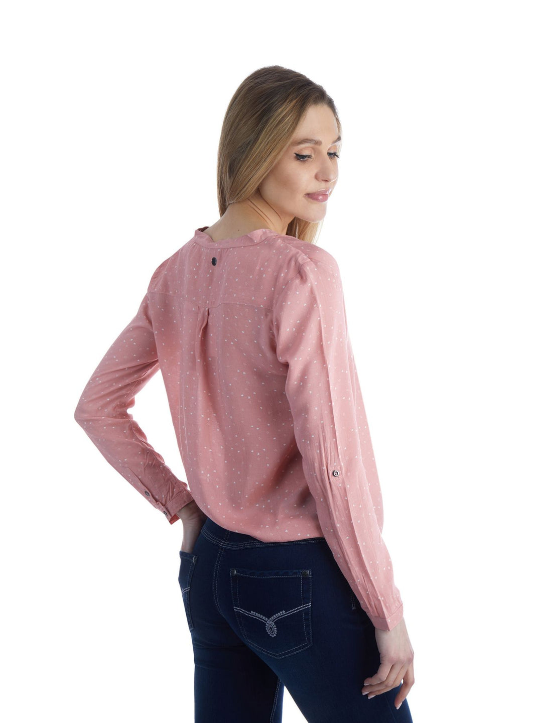 Splash of Color Damen Bluse Herzen