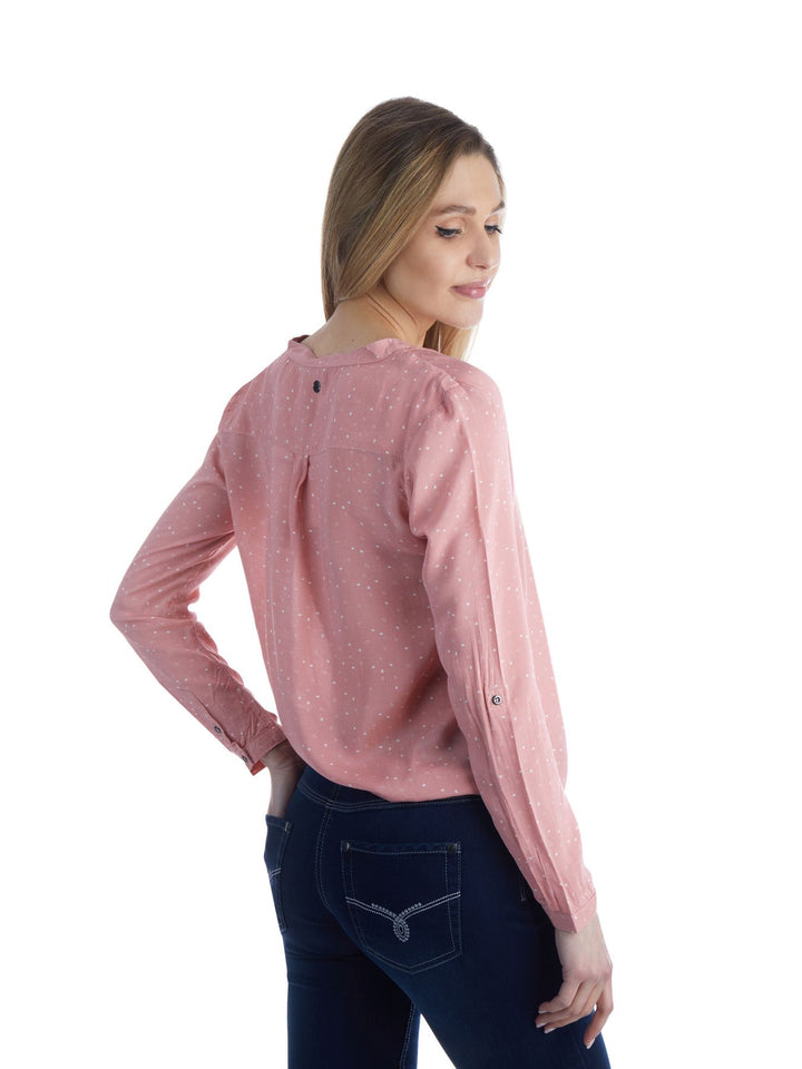 Splash of Color Damen Bluse Herzen