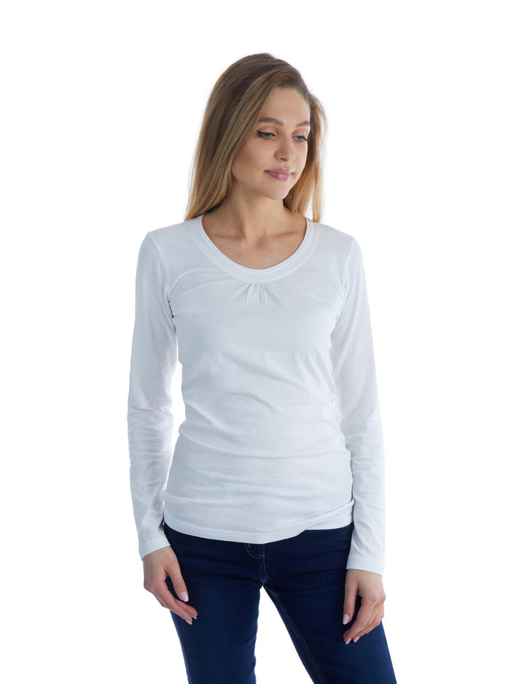 Langarmshirt Raffung - Splash of Color