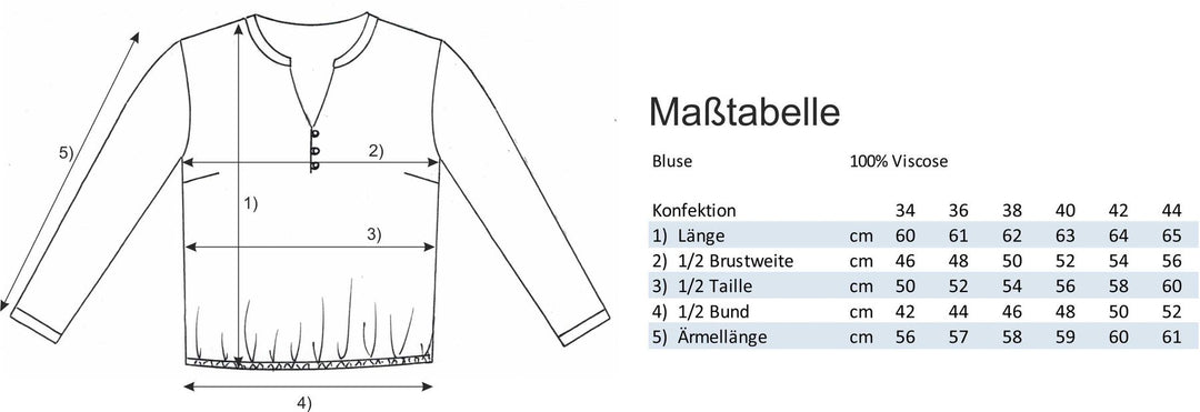 Splash of Color Damen Bluse Herzen