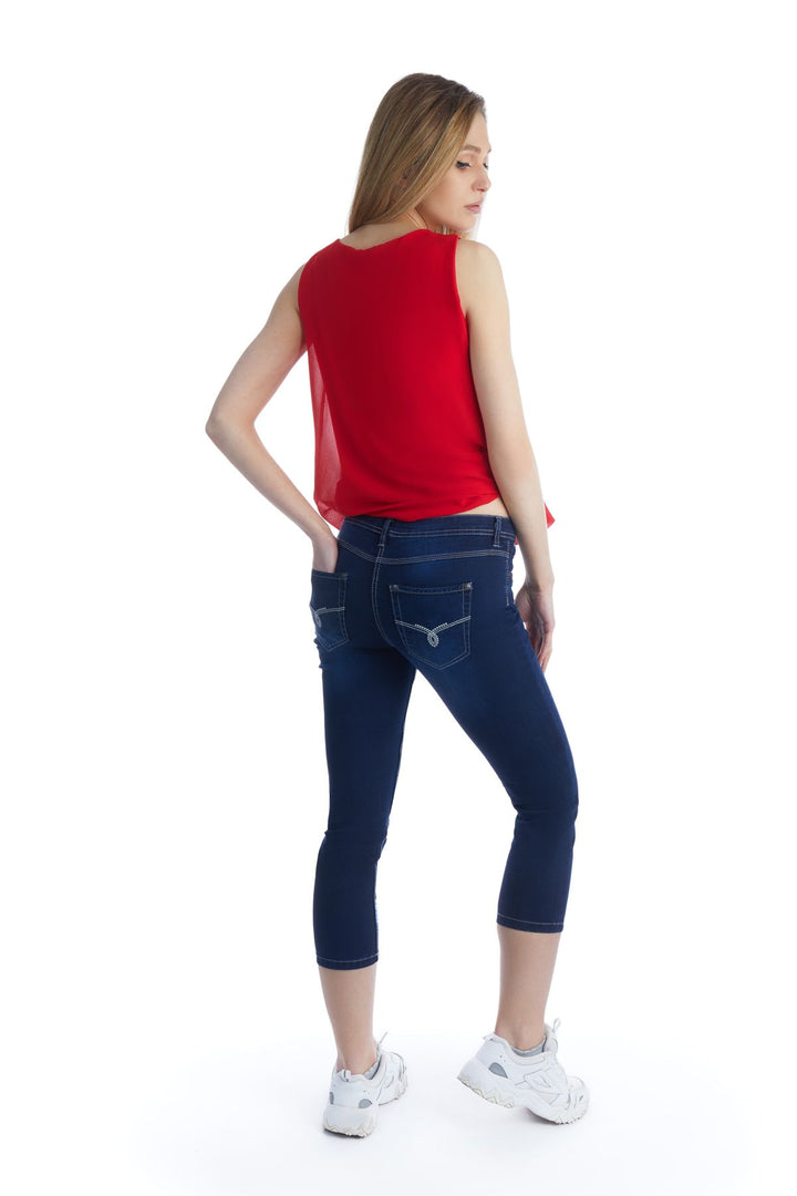 Splash of Color Damen Jeans 3/4