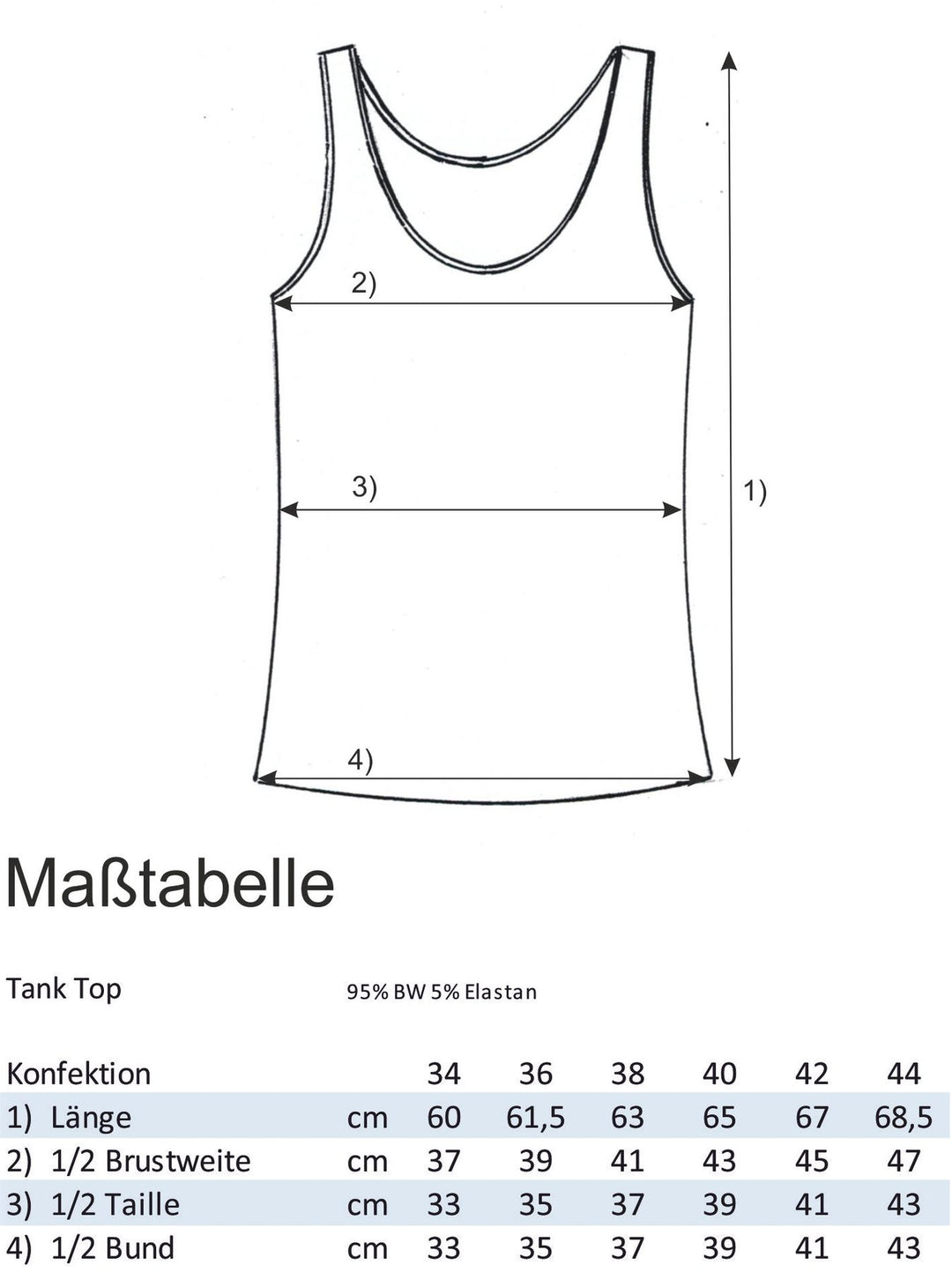 Splash of Color Tanktop breite Träger