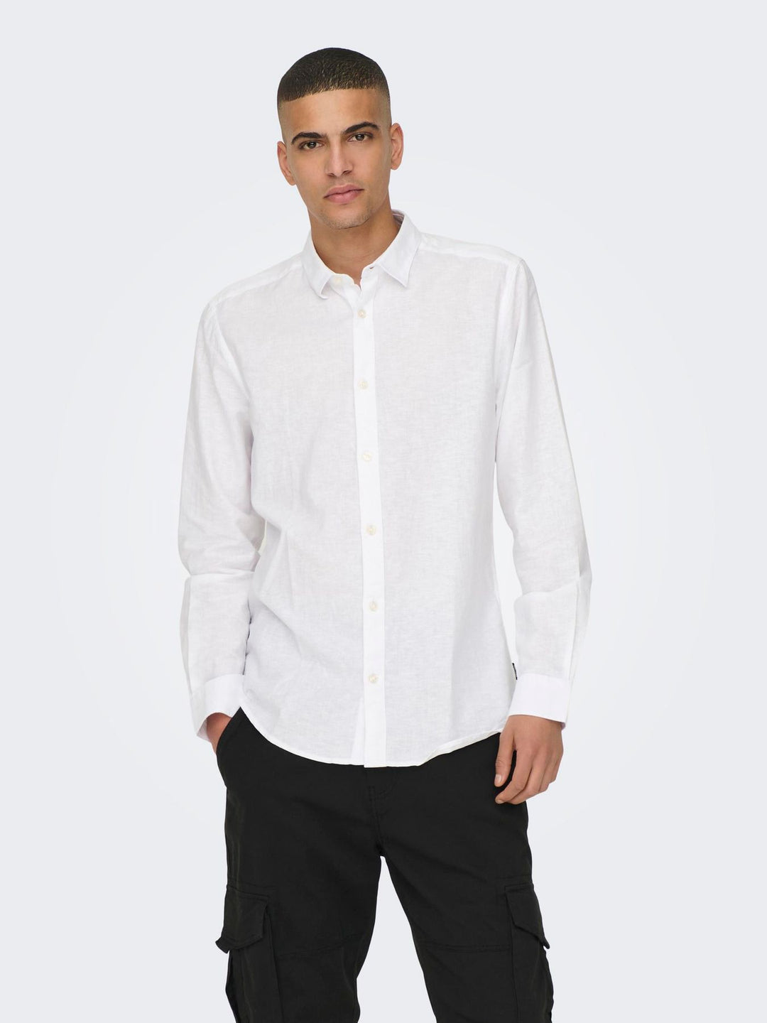Only & Sons Leinen Hemd Langarm