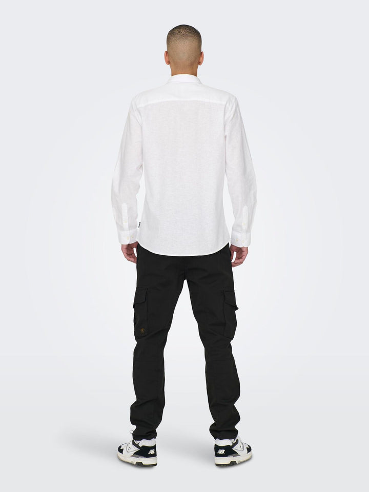 Only & Sons Leinen Hemd Langarm