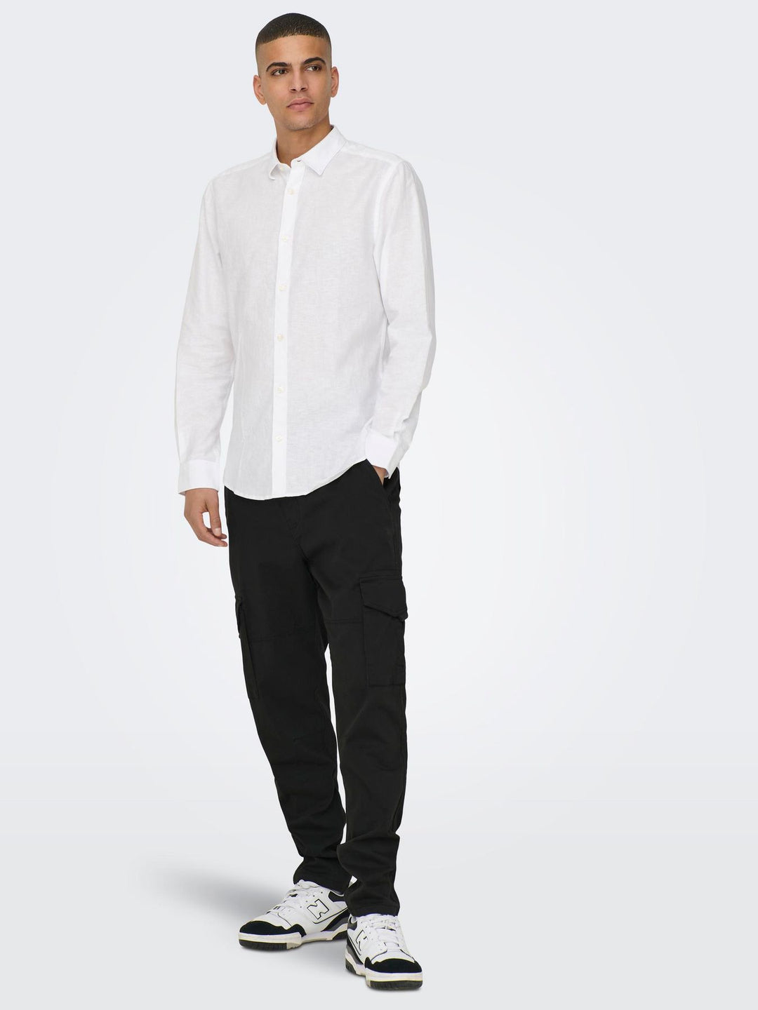 Only & Sons Leinen Hemd Langarm