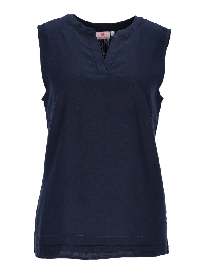 New View Damen T-Shirt Leinen