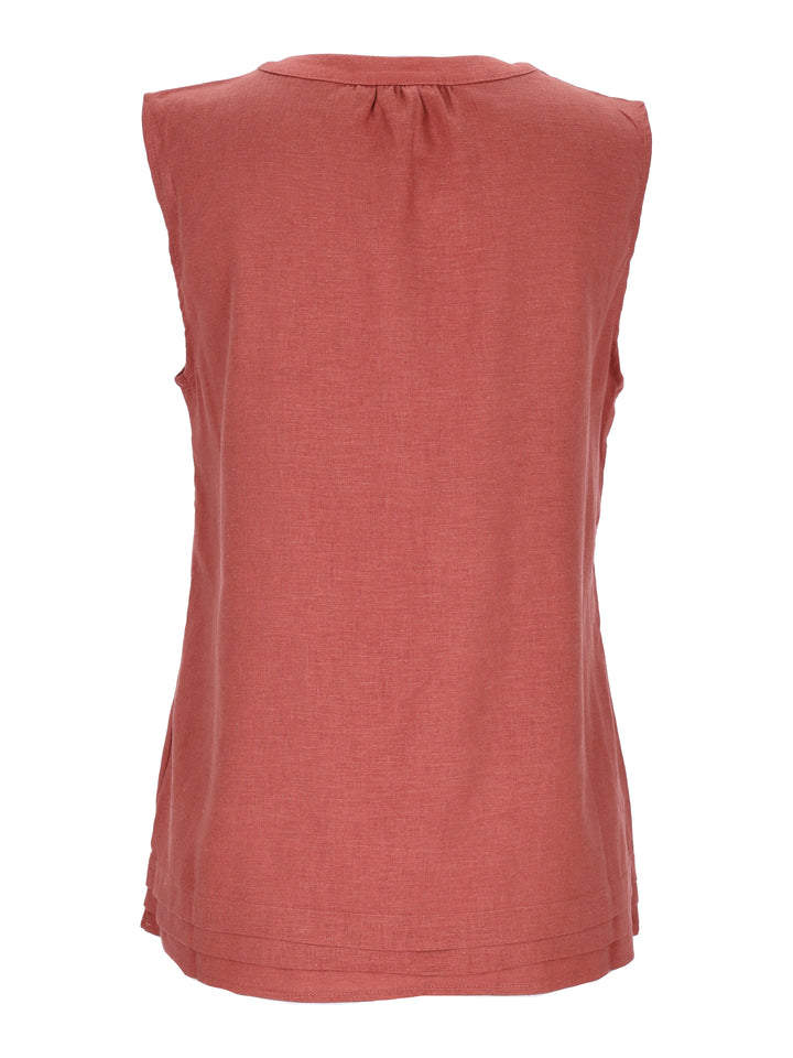 New View Damen T-Shirt Leinen