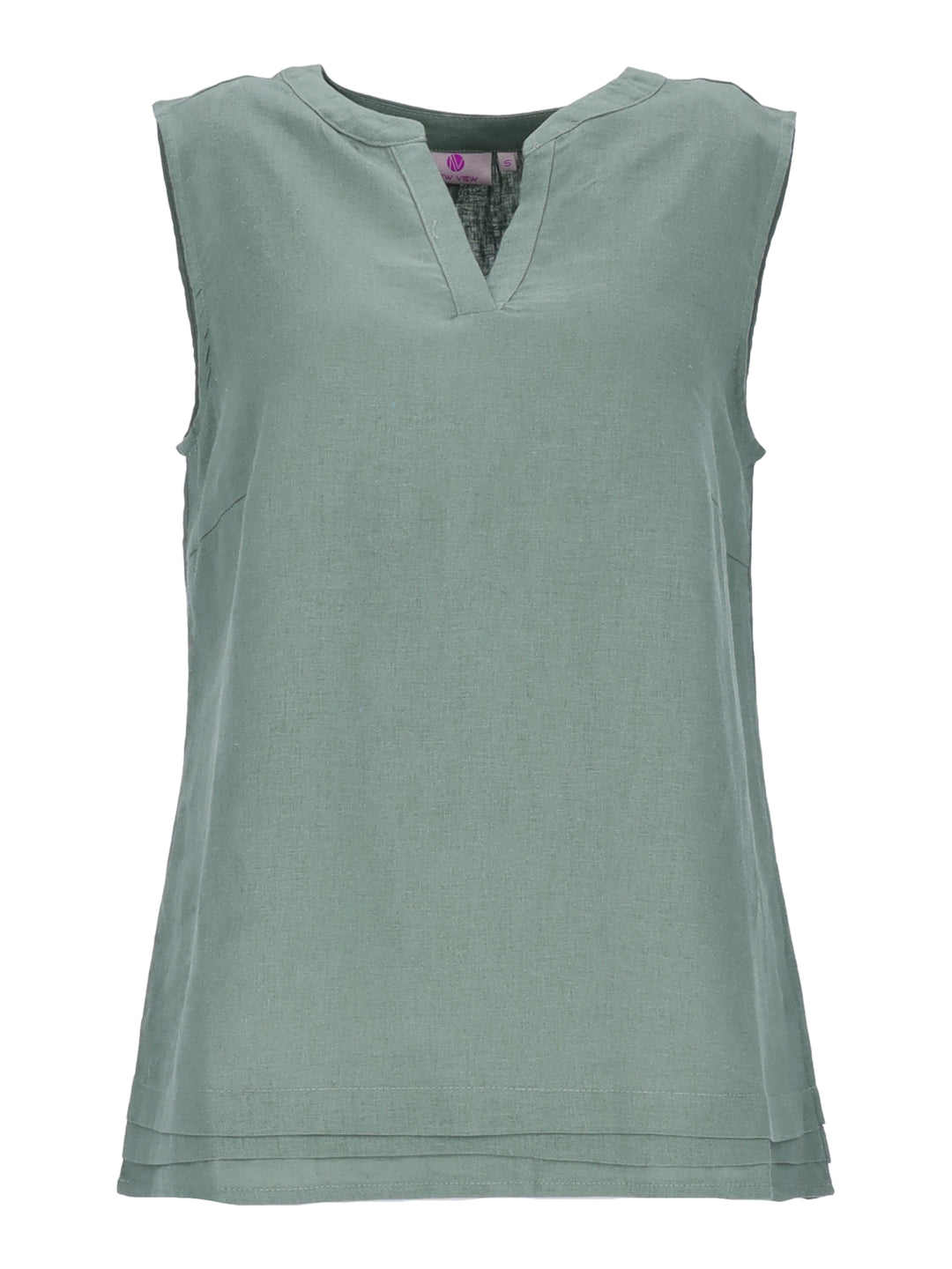 New View Damen T-Shirt Leinen