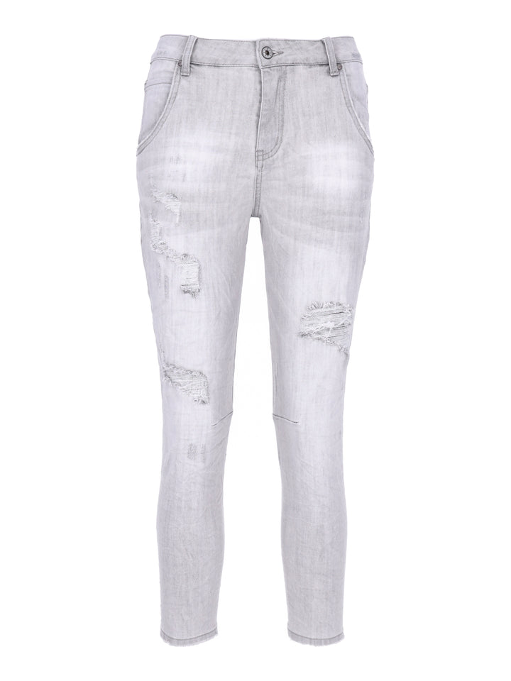 Splash of Color Destroyed Jeans Damen
