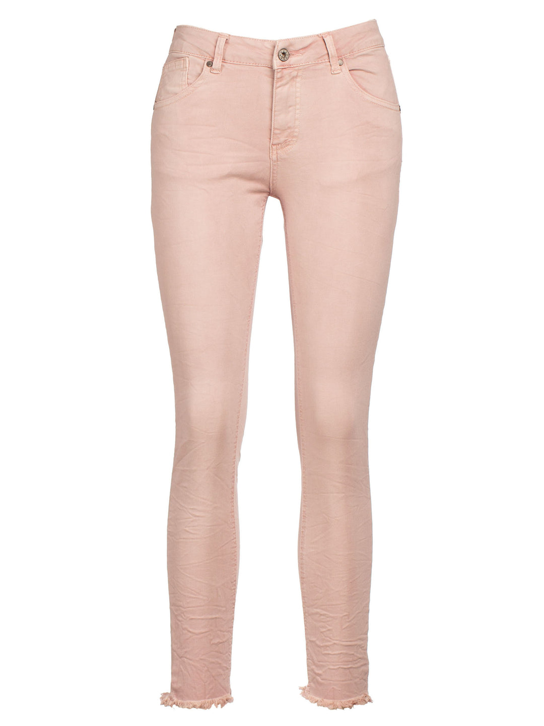 Splash of Color Cropped Jeans rosa