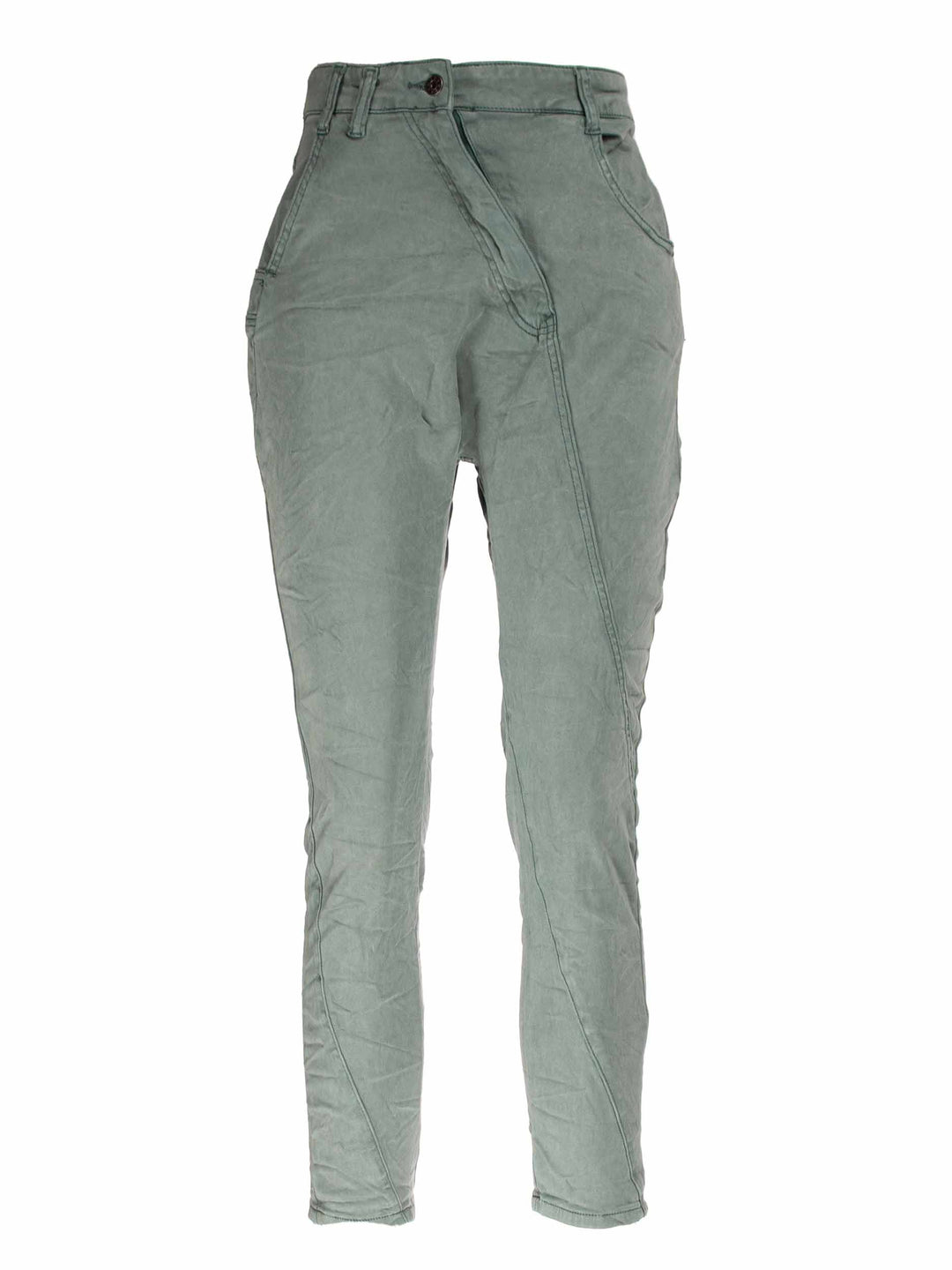 Splash of Color High Waist Jeans asymmetrisch