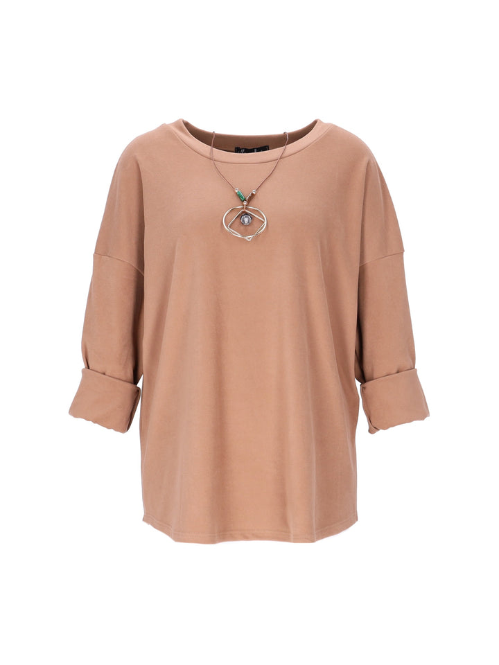 Splash of Color Damenshirt mit Kette