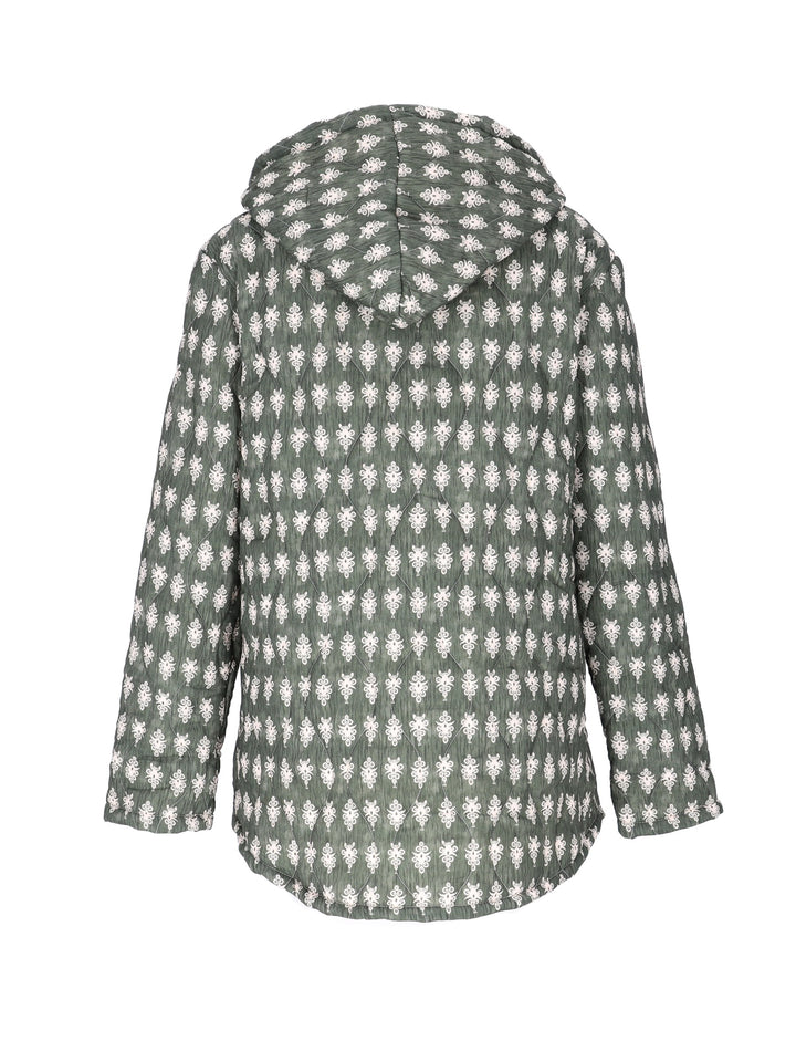 Splash of Color Steppjacke mit Kapuze