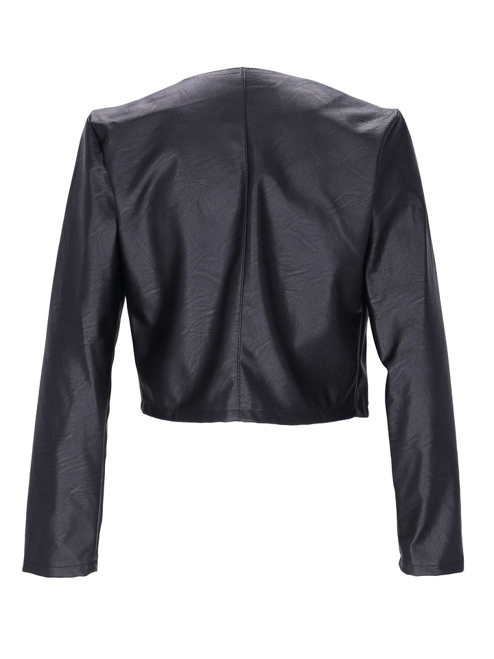 Splash of Color Fakeleder Kurzjacke