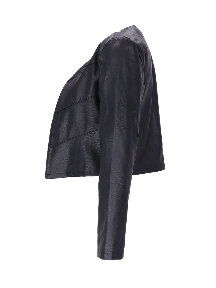 Splash of Color Fakeleder Kurzjacke